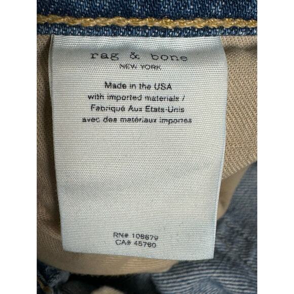 Rag & Bone Rosa‎ Mid-Rise Distressed Boyfriend Jeans in Bristol Size 26 - Picture 13 of 16